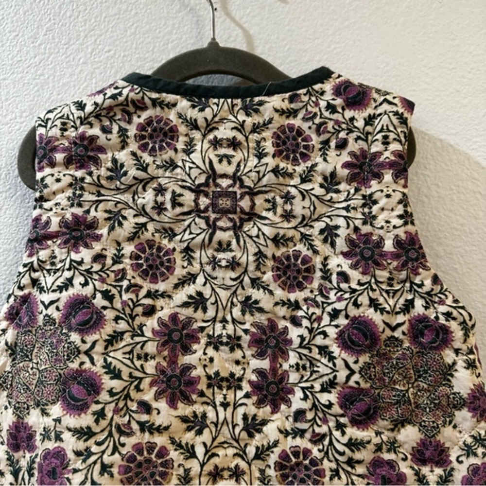 ZARA KIDS FLORAL PRINT QUILT VEST Green‎ Size 4-5Y NWOT - Picture 8 of 10